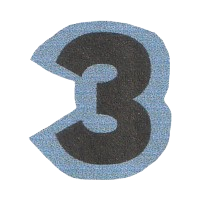 clipart of the number 3