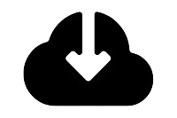 Cloud with download symbol