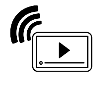 Video with signal symbol